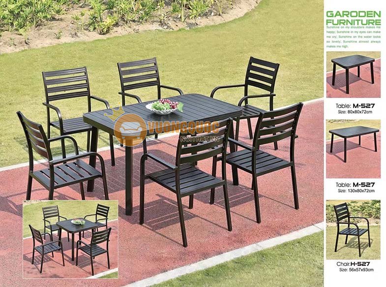 Bộ bàn ghế sân vườn nhập khẩu ZX M527H527-2